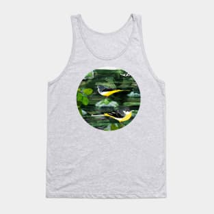 Grey Wagtail Birds Tank Top